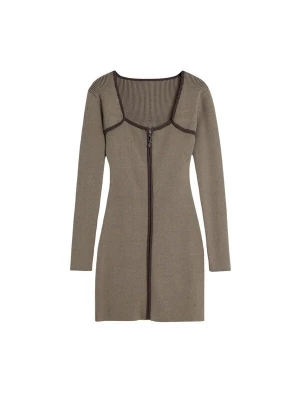 Foto van product Desigual Jurk 'REPRIS_VEST_KIRKWALL 26SWVFX2' bruin
