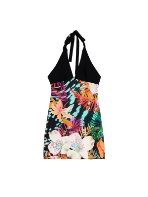 Foto van product Desigual Jurk turquoise / oranje / neonroze / zwart