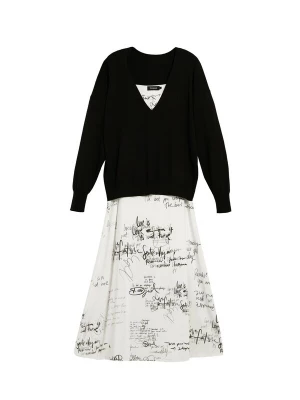 Foto van product Desigual Jurk zwart / wit