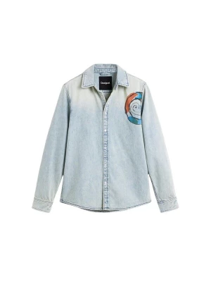 Foto van product Desigual Overhemd blauw / donkerblauw / roestbruin / geel