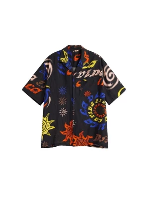 Foto van product Desigual Overhemd nude / lichtgeel / vuurrood / zwart