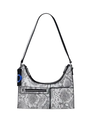 Foto van product Desigual Schoudertas 'Delta Vega' grijs / zilvergrijs / zwart / wit