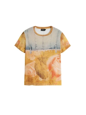 Foto van product Desigual Shirt beige / blauw / geel / oranje