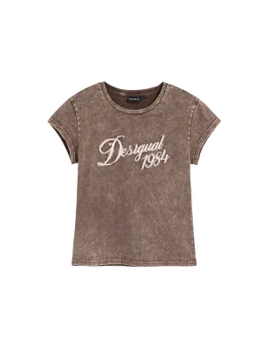 Foto van product Desigual Shirt bruin gemêleerd / wit