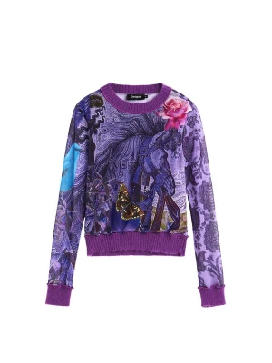 Foto van product Desigual Shirt '. C. Lacroix' donkerlila / pink