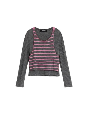 Foto van product Desigual Shirt donkergrijs / pink