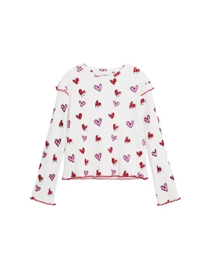 Foto van product Desigual Shirt eosine / rood / wit