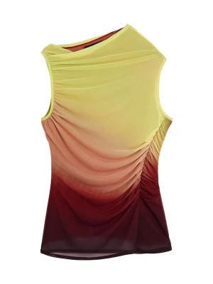 Foto van product Desigual Shirt limoen / wijnrood / pastelrood