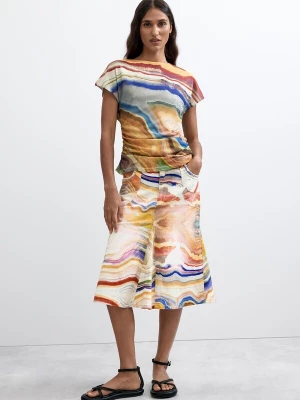 Foto van product Desigual Shirt marine / bruin / geel / lichtgrijs