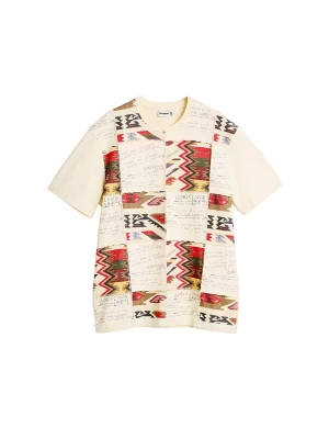 Foto van product Desigual Shirt olijfgroen / donkerrood / zwart / wolwit