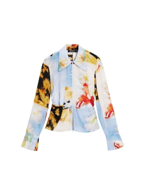 Foto van product Desigual Shirt pastelblauw / geel / rood / zwart