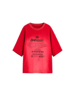 Foto van product Desigual Shirt rood / zwart