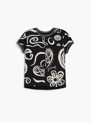 Foto van product Desigual Shirt zwart / offwhite