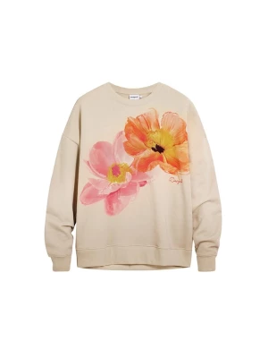 Foto van product Desigual Sweatshirt beige / donkerbruin / oranje / magenta