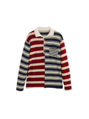 Foto van product Desigual Sweatshirt marine / rood / wit
