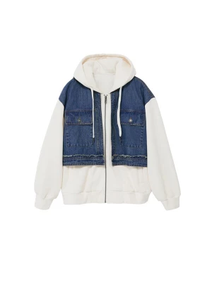 Foto van product Desigual Sweatvest blauw denim / wit