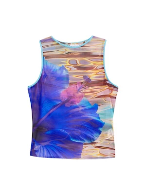 Foto van product Desigual Top navy / lichtblauw / geel / rosa