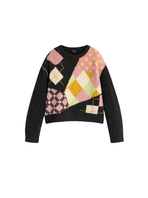 Foto van product Desigual Trui beige / bruin / lichtgroen / zwart