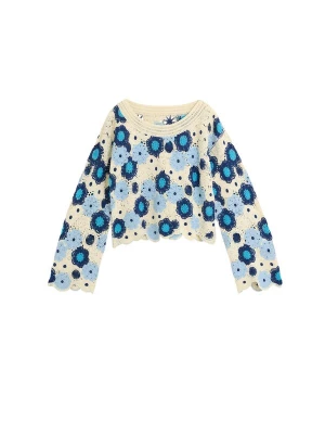 Foto van product Desigual Trui blauw / hemelsblauw / offwhite