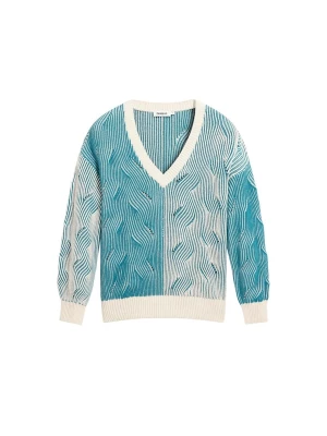 Foto van product Desigual Trui blauw / wolwit