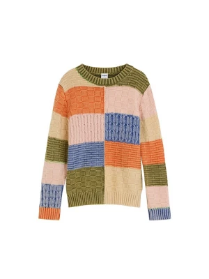 Foto van product Desigual Trui crème / duifblauw / olijfgroen / oranje