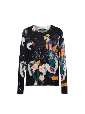 Foto van product Desigual Trui 'JERS_NANTES_LACROIX 26SWJF35' zwart