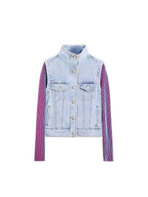 Foto van product Desigual Tussenjas blauw denim / donkerlila