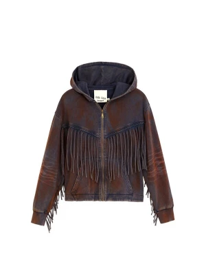 Foto van product Desigual Tussenjas blauw denim / roestbruin