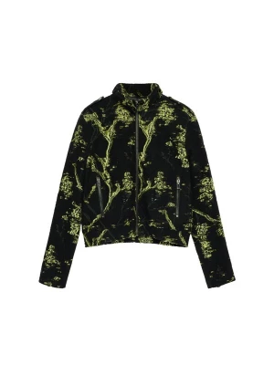 Foto van product Desigual Tussenjas groen gemêleerd / zwart