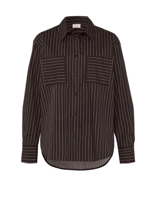 Foto van product DESOTO Blouse donkerbruin / wit