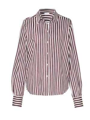 Foto van product DESOTO Blouse 'Lizzy' wijnrood / natuurwit