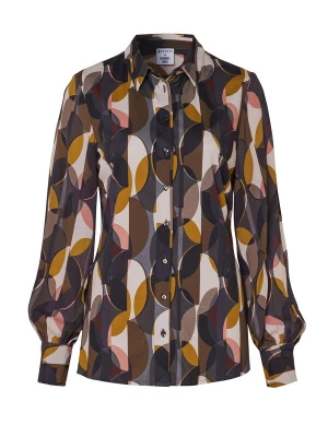Foto van product DESOTO Blouse 'Pia' donkerbruin / gemengde kleuren