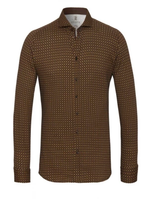 Foto van product DESOTO Overhemd beige / bruin / zwart