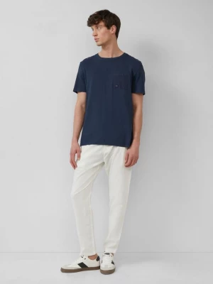 Foto van product Detroit: chino in een relaxed fit van een linnenmix met elastische band s.Oliver wit