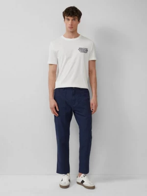 Foto van product Detroit: cropped broek van een linnenmix in een relaxed fit s.Oliver blauw