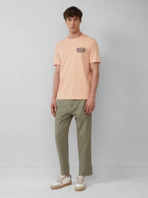 Foto van product Detroit: cropped broek van een linnenmix in een relaxed fit s.Oliver olijfgroen