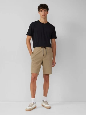 Foto van product Detroit: gestructureerde joggingbermuda met een relaxed fit s.Oliver bruin