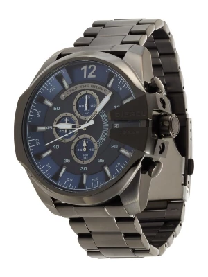 Foto van product DIESEL Analoog horloge 'Mega Chief' donkerblauw / zilvergrijs