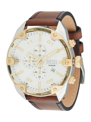 Foto van product DIESEL Analoog horloge 'SPIKED' bruin / goud / zilver