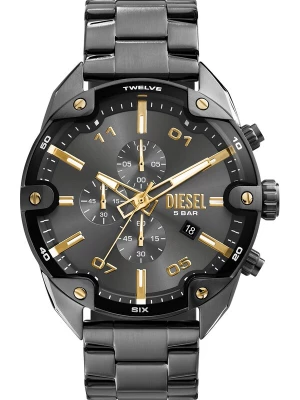 Foto van product DIESEL Analoog horloge 'Spiked' goud / antraciet / zilver