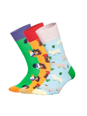 Foto van product DillySocks Sokken 'Geschenkbox - Paws & Friends (3er Box)' gemengde kleuren