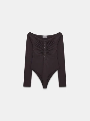 Foto van product Dilvin Shirt body donkerbruin