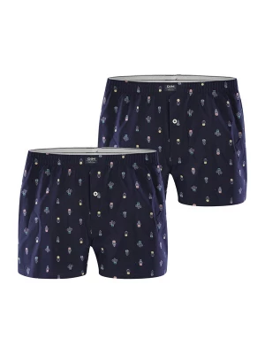 Foto van product DIM Boxershorts donkerblauw / wit
