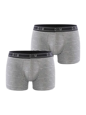 Foto van product DIM Boxershorts 'Fancy' grijs / zwart / wit