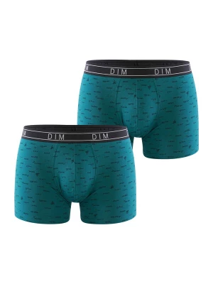 Foto van product DIM Boxershorts 'Fancy' turquoise / zwart / wit