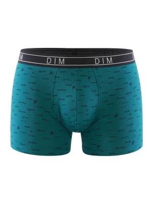 Foto van product DIM Boxershorts 'Fancy' turquoise / zwart / wit