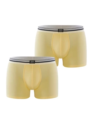 Foto van product DIM Boxershorts 'Smart' geel / zwart / wit