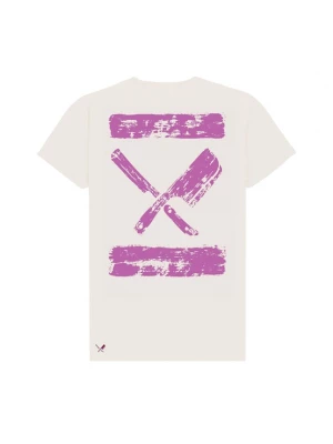Foto van product Distorted People Shirt 'Inked' lila / wit