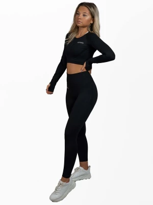 Foto van product Divina Functioneel shirt 'Scrunch' zwart / wit