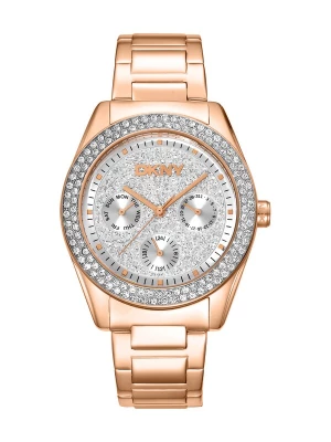 Foto van product DKNY Analoog horloge 'Chambers Multi Glitz' rose-goud